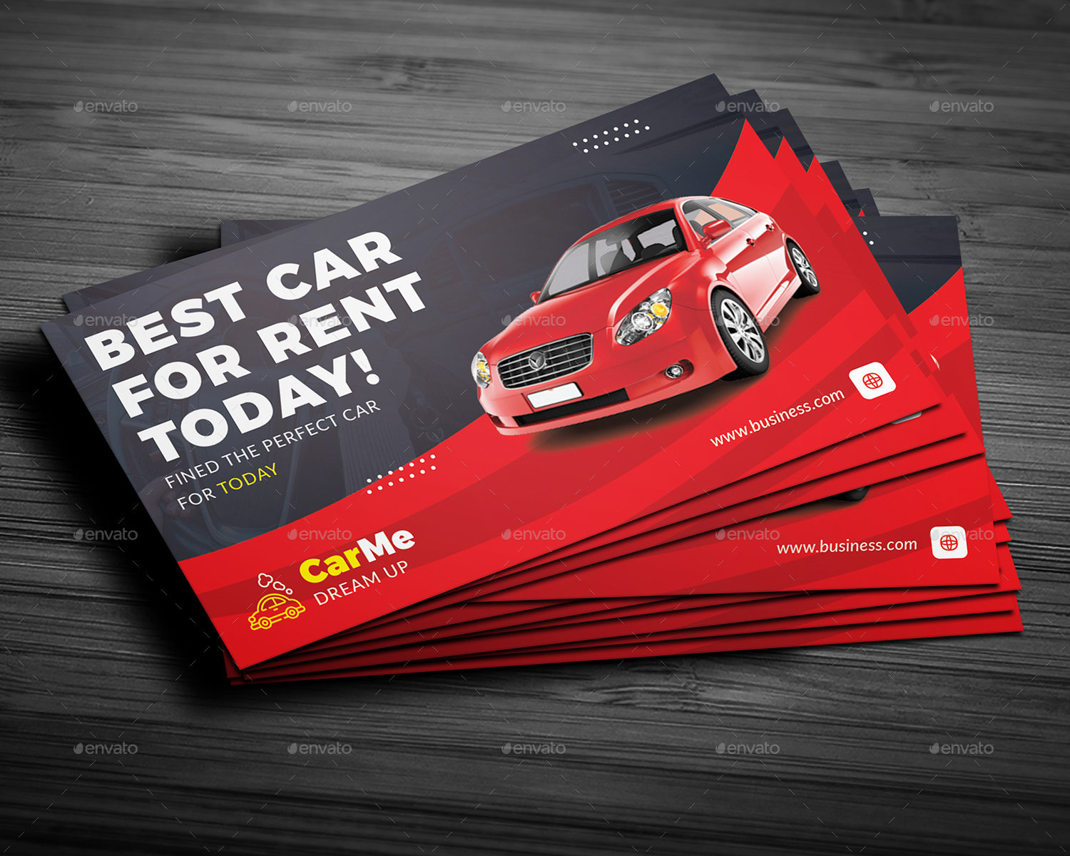 Car Rent Business Card, Print Templates GraphicRiver